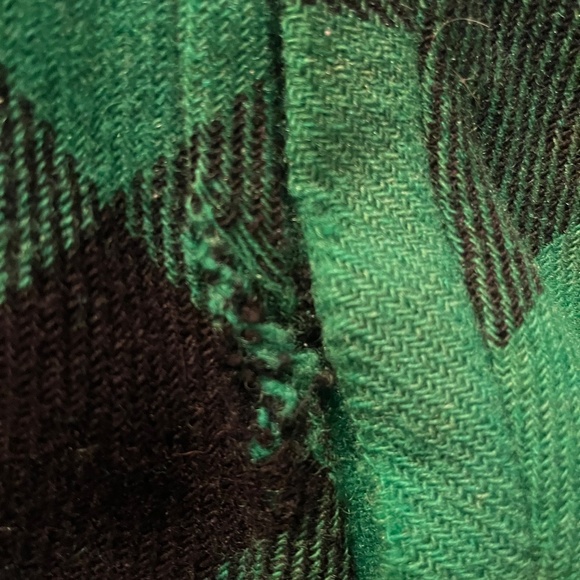 Vintage wool jacket, green plaid - Picture 6 of 7